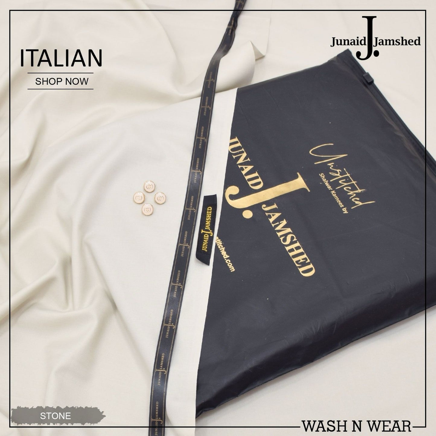 J. Italian Wash & Wear Unstitched Suits for Men FZG-022