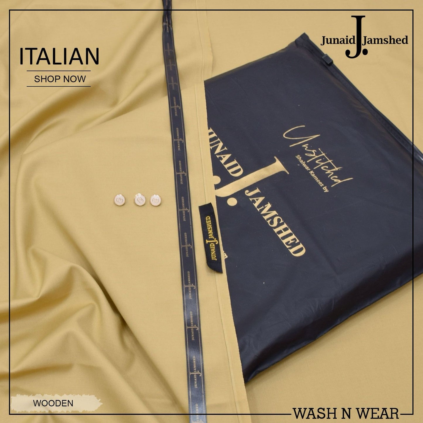 J. Italian Wash & Wear Unstitched Suits for Men FZG-025 (W-Br)