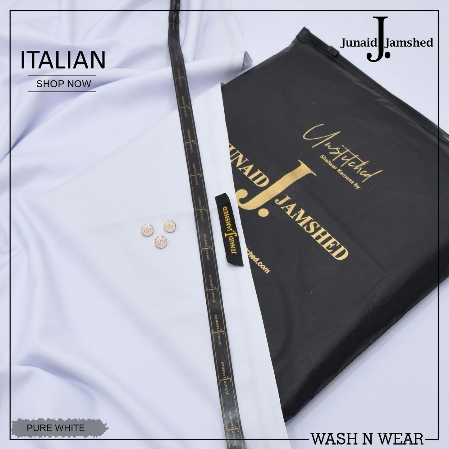 J. Italian Wash & Wear Unstitched Suits for Men FZG-030