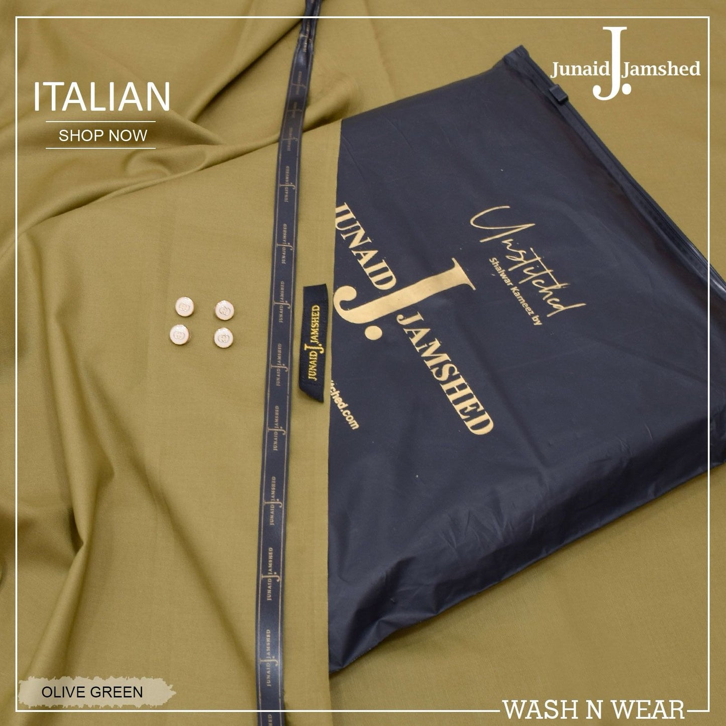 J. Italian Wash & Wear Unstitched Suits for Men FZG-033