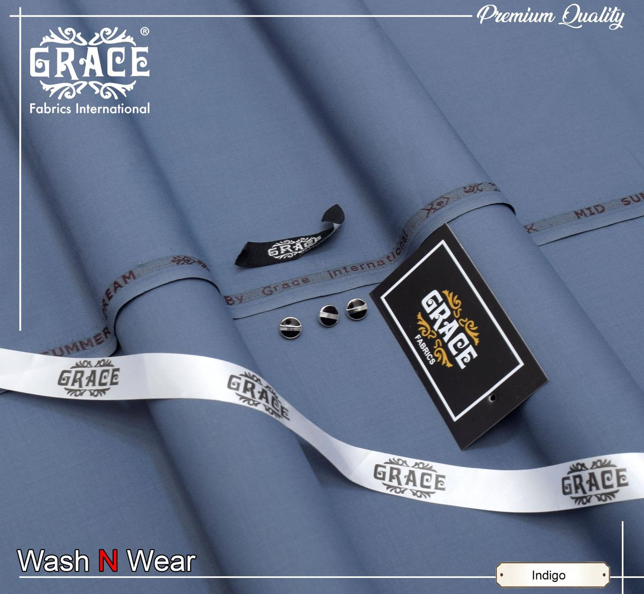Grace Premium Wash & Wear Unstitched Shalwar Kameez – Elegance Meets Everyday Comfort