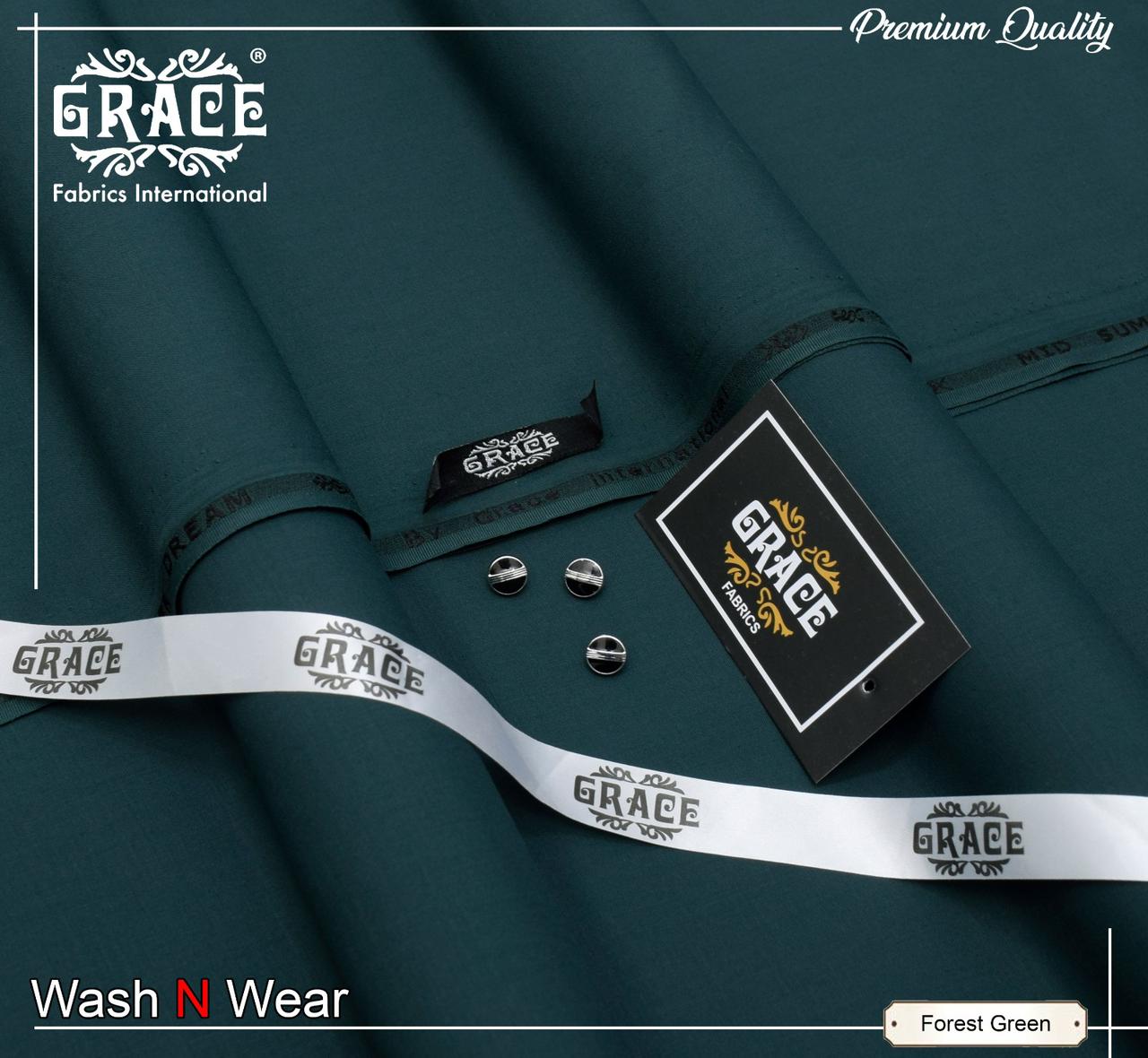 Grace Premium Wash & Wear Unstitched Shalwar Kameez – Elegance Meets Everyday Comfort