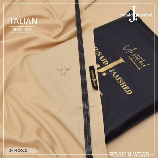 J. Italian Wash & Wear Unstitched Suits for Men FZG-024