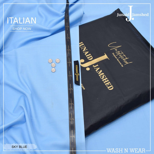 J. Italian Wash & Wear Unstitched Suits for Men FZG-026 (S-B)