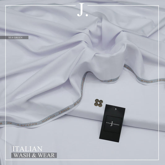 J. Italian Wash & Wear Unstitched Suits for Men FZG-041 (B-W)