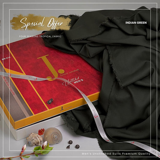 J. Majestic Wash & Wear Unstitched Suits for Men FZG-066