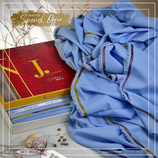 J. Majestic Wash & Wear Unstitched Suits for Men FZG-071