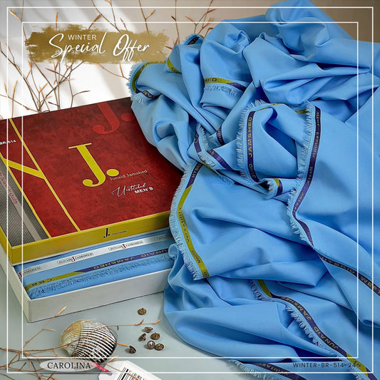 J. Majestic Wash & Wear Unstitched Suits for Men FZG-072