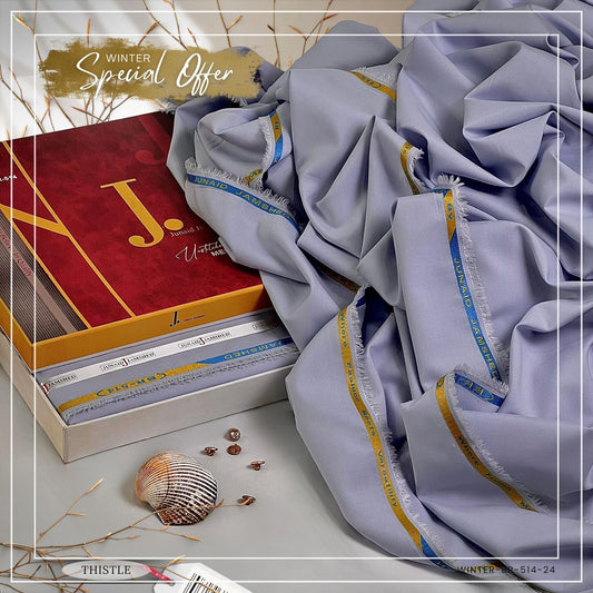 J. Majestic Wash & Wear Unstitched Suits for Men FZG-063