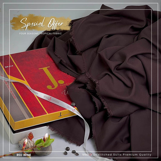 J. Majestic Wash & Wear Unstitched Suits for Men FZG-061