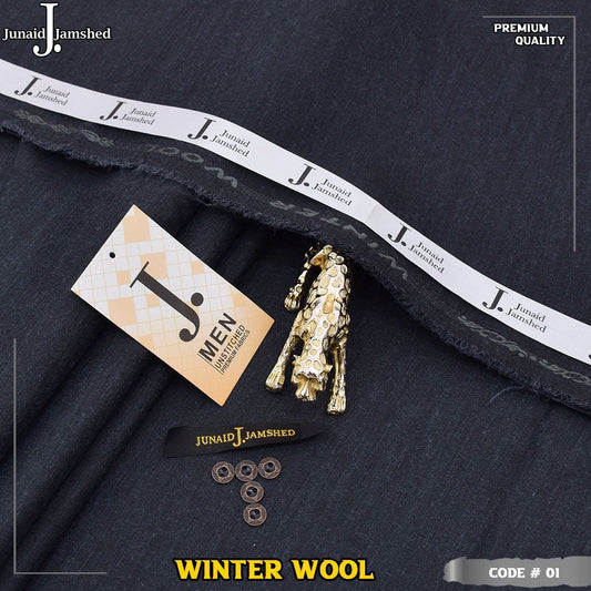 J. Premium Wool Unstitched Shalwar Kameez – Timeless Grace in Every Thread