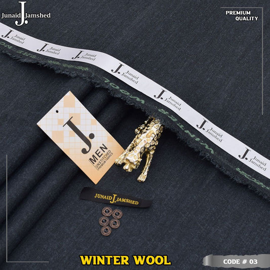 J. Premium Wool Unstitched Shalwar Kameez – Timeless Grace in Every Thread