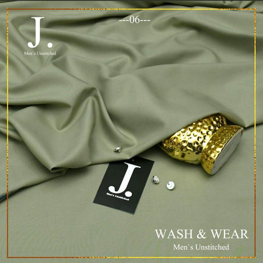 J.Blended Wash & Wear Unstitched Suits for Men FZG-056