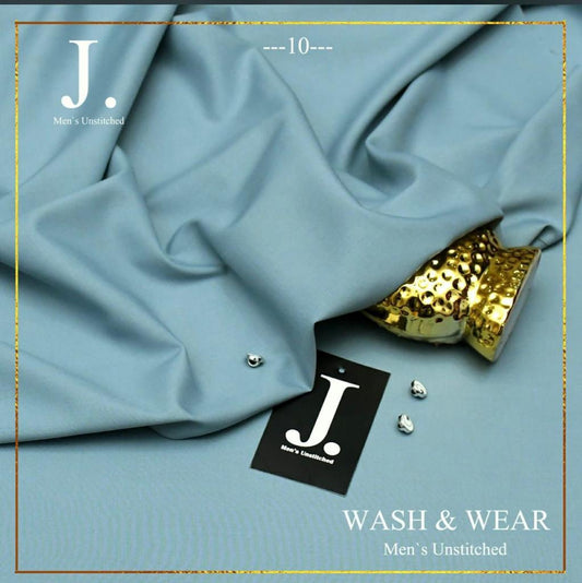 J.Blended Wash & Wear Unstitched Suits for Men FZG-054