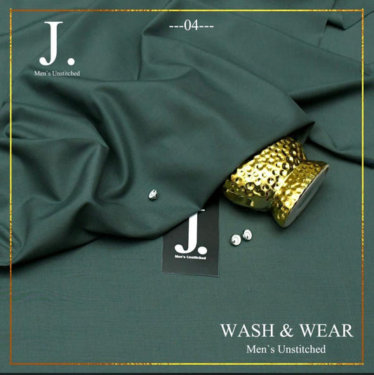 J.Blended Wash & Wear Unstitched Suits for Men FZG-053