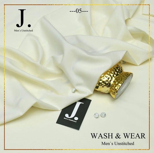 J.Blended Wash & Wear Unstitched Suits for Men FZG-060